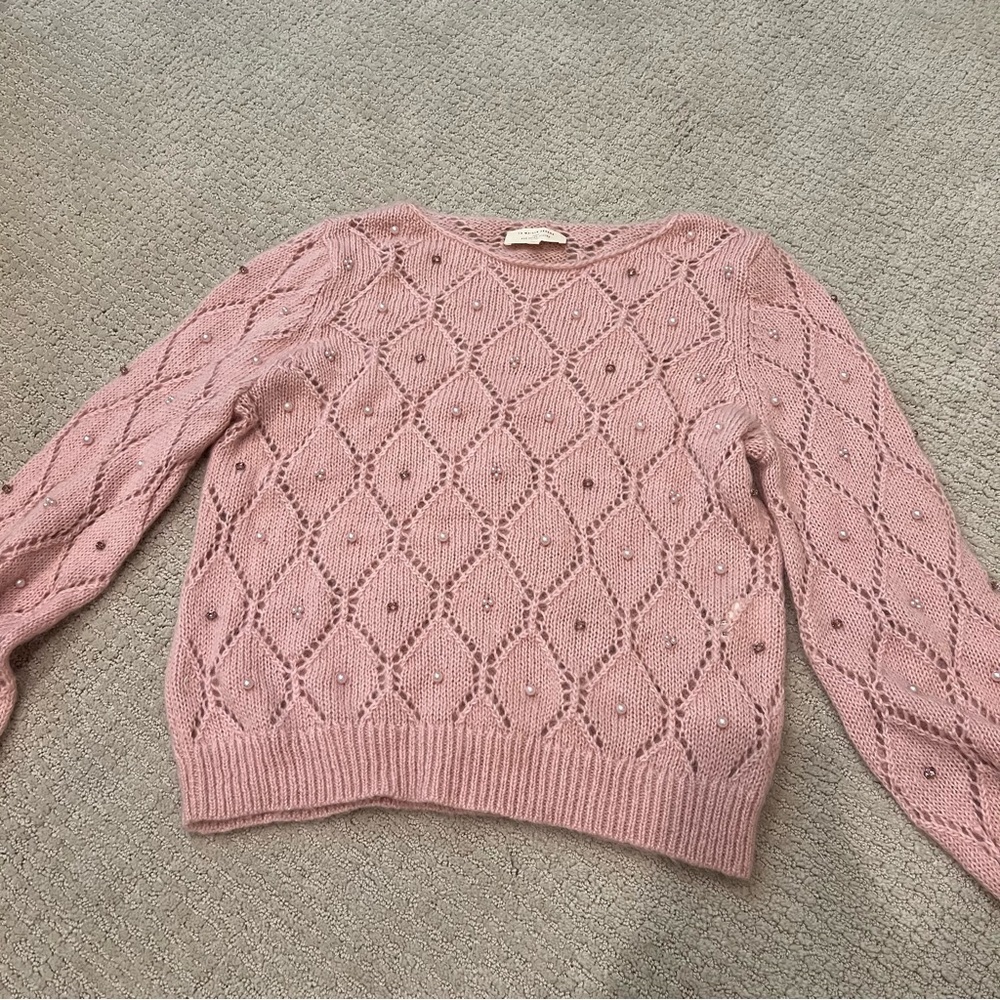 Sézane Pink Pearl Sweater